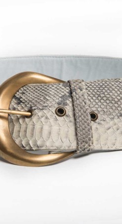 Leather Belt - Python